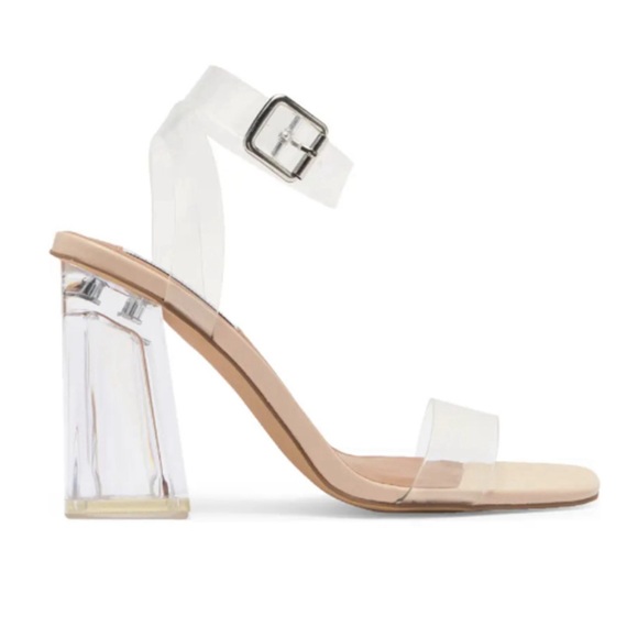 Steve Madden Clear Heel Sandals - Picture 1 of 3